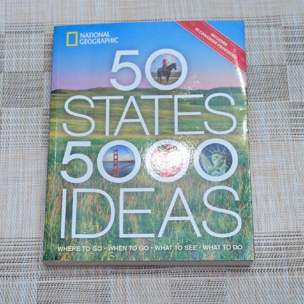 National Geographic 50 States 5000 Ideas - Red and Yellow